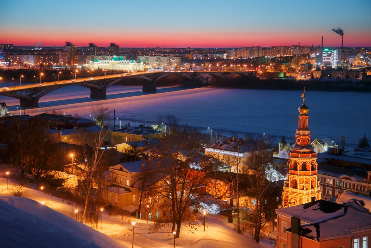 Огни ночного Нижнего Новгорода — фото 10